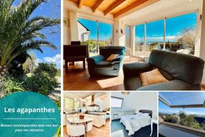 Maisons de vacances Les agapanthes - vue mer : photos des chambres