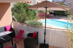 Appartements Coeur de Frejus, L'AMPHITHEATRE, appartement 3 pieces climatise, terrasse, barbecue, piscine & parking : photos des chambres