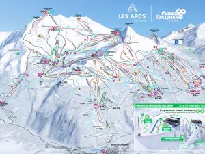 Studio cabine 5 pers. bien aménagé à Arc 1600, proche pistes - FR-1-411-396