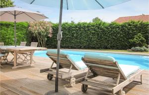 Maisons de vacances Stunning home in Seyresse with Outdoor swimming pool, WiFi and 3 Bedrooms : photos des chambres