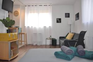 Appartements F1 tout equipe proche Tram - Jungle : photos des chambres