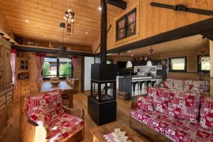 Remarquable chalet de montagne au calme et vue sur tremplin