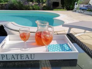 Maisons de vacances Luxury house in Leobard with private pool : photos des chambres