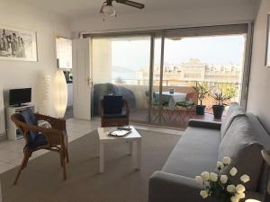 Appartements Hendaye plage charmant studio 2pers avec grande terrasse vue mer : photos des chambres