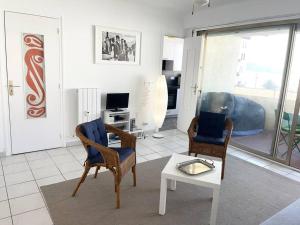 Appartements Hendaye plage charmant studio 2pers avec grande terrasse vue mer : photos des chambres