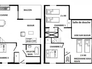 Appartement Villard sur Doron 4 pièces 10 personnes  FR 1 594 198