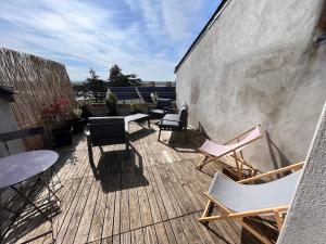 Appartements petit Gite T2 des balcons d'Ancenis : photos des chambres