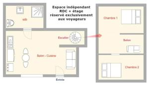 Chambres privées dans maison avec jardin-Proche LDLC-Groupama Stadium-Eurexpo