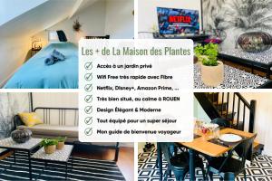 Maisons de vacances La Maison des Plantes, charmante, atypique et cosy pour 4 personnes avec parking et jardin : photos des chambres