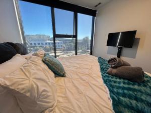 Midnight Luxe 2BR 2Bath Apartment 408 in the heart of Braddon Pool Sauna L4 Views Secure Parking Wine WiFi