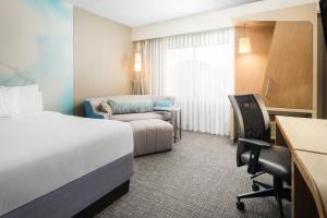 Queen Room with Two Queen Beds and Sofa Bed room in Courtyard El Paso Airport
