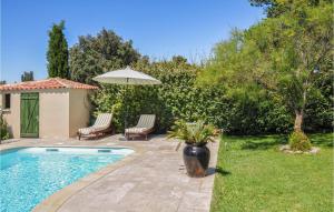 Maisons de vacances Beautiful Home In Vedne With Wifi, Private Swimming Pool And 1 Bedrooms : photos des chambres