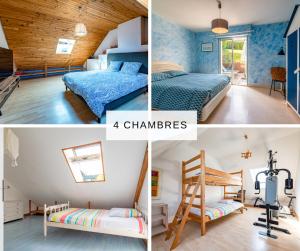 Maisons de vacances Les Hortensias a 50 m de la plage de Trestraou : photos des chambres
