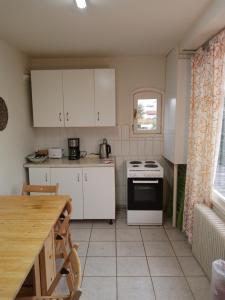 house in the village near the sea