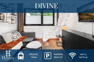 Appartements HOMEY DEESSE - Proche Tram - Parking gratuit - Wifi & Netflix : photos des chambres