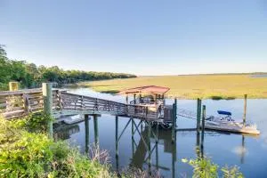 Waterfront Baisdens Bluff Home with Dock and Views! - Eulonia