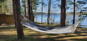 Domki LeMo - nad samym jeziorem, nowe w pełni wyposażone z miejscem parkingowym