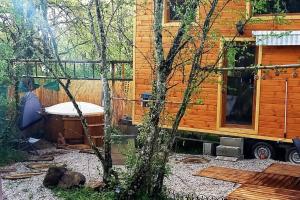 Maisons de vacances Mini maison tiny house et son bain nordique : photos des chambres