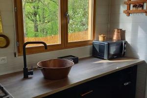 Maisons de vacances Mini maison tiny house et son bain nordique : photos des chambres