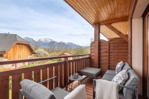 Maisons de vacances Apartment with magnificent views of the village and mountains - Sevrier : photos des chambres