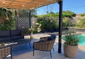 Villa Clara, 600m de la mer, piscine