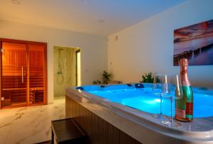 Villa Ramarin III with infinity heated pool, jacuzzi and sauna by the sea in Rogoznica