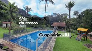 Paradisíaco, piscina e churrasqueira em Guapimirim - 瓜皮米林