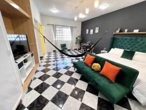 Acogedor y colorido estudio con cama King Size
