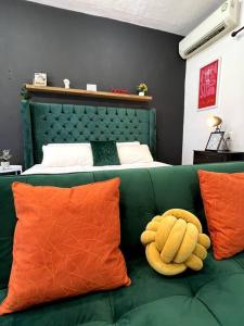 Acogedor y colorido estudio con cama King Size