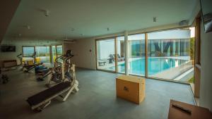 A modern villa in Zmijavci with a gym, tennis and basketball court