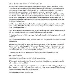 Marina resort Waterfront Minh Phu Quoc beach swimming pool