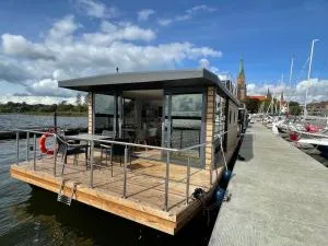 Hausboot Fjord Schleiliebe mit Biosauna und Dachterrasse in Schleswig - Fahrdorf