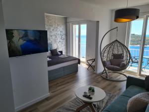 Panoramic sea and Old town view Dubrovnik