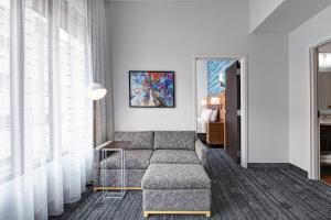 One-Bedroom King Suite with Sofa Bed room in TownePlace Suites by Marriott Cincinnati Downtown