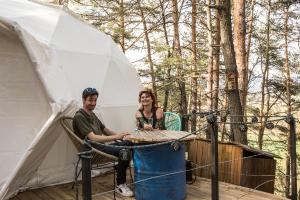 Tentes de luxe Dome sous les etoiles : photos des chambres