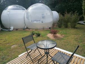 Campings Hebergement insolite, bulle sous les etoiles : photos des chambres