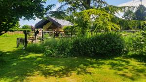 Luxe tent op het platteland