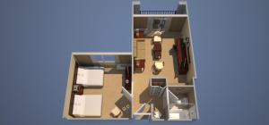 One-Bedroom Suite with Two Double Beds room in Courtyard Chicago Arlington Heights/South