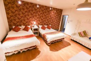 hostel花園带有庭院106平独栋别墅3室一厅每个卧室都带有私人干湿分离智能马桶 淋浴房洗面台