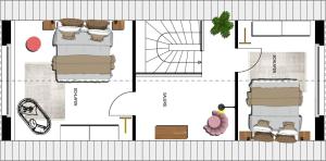 Seebrücke Heringsdorf - Appartement mit 2 Schlafzimmern und Terrasse S19