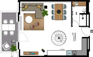 Seebrücke Heringsdorf - Appartement mit 1 Schlafzimmer und Balkon S2