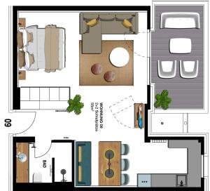 Seebrücke Heringsdorf - 1-Raum-Appartement mit Balkon S9