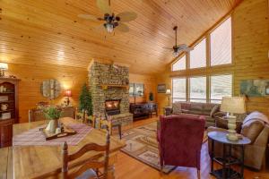 Roomy Riverfront Trout Valley Cabin with Porch!