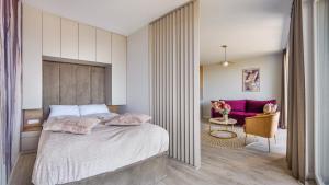 Modern Tower, Sun & Snow