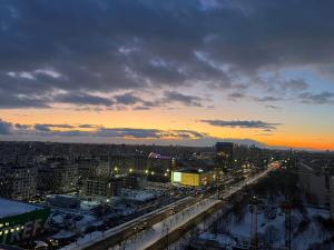 Apartament SKYSCRAPPER z widokiem na panoramę Warszawy