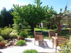 Maisons de vacances Maison de charme avec piscine privee a Velleron : photos des chambres