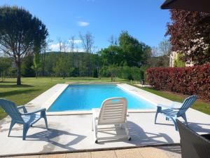 Maisons de vacances Maison tout confort avec piscine chauffee au bord des rives de la Dordogne : photos des chambres