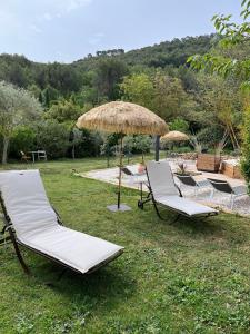 Maisons de vacances L Atelier gite 3 etoiles avec piscine Le Jas des Oliviers : photos des chambres