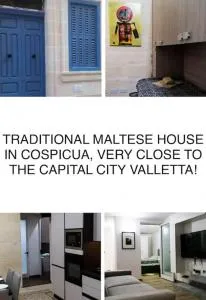Charming and gorgeous traditional house in Cospicua which is only a two minute walk away to the city centre makes it perfect for a cozy stay in Malta - Tal-Liedna