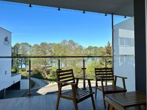 Apartament Ukiel No9 z prywatnym dostępem do jeziora i siłownią